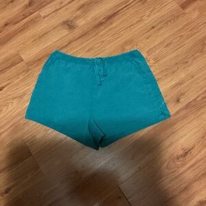 Time and Tru Teal Pull On Cotton Shorts Women’s Size Small 4-6